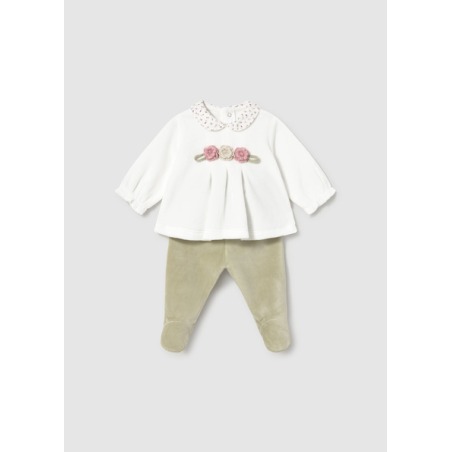 Conjunto polaina y camisera bebe niña mayoral