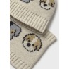 Conjunto gorro cuello perritos bebe mayoral