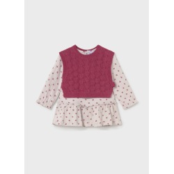 Vestido con chaleco bebé...