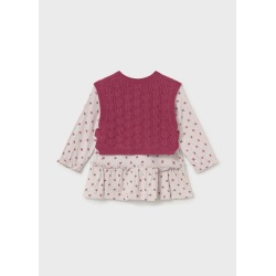 Vestido con chaleco bebé mayoral