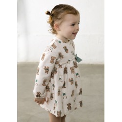 Vestido lazo estampado bebé niña mayoral