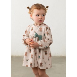 Vestido lazo estampado bebé...