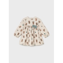 Vestido lazo estampado bebé niña mayoral