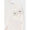 Conjunto bermuda lentejuelas y top niña mayoral