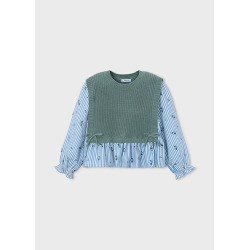 Camisa con top niña mayoral