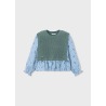 Camisa con top niña mayoral