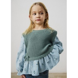 Camisa con top niña mayoral