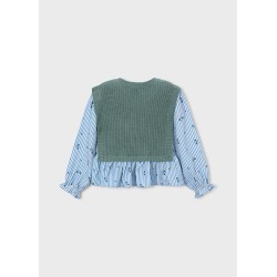 Camisa con top niña mayoral