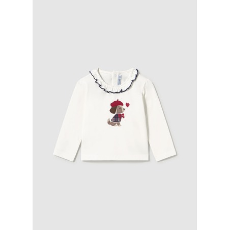 Camiseta perrito bebé niña mayoral