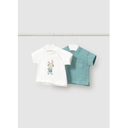 Set 2 camisetas estampadas bebe niño mayoral