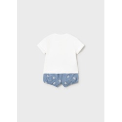Conjunto pantalón corto y camiseta bebe niño mayoral