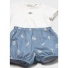 Conjunto pantalón corto y camiseta bebe niño mayoral