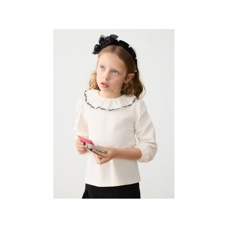 Blusa cuello volante niña mayoral
