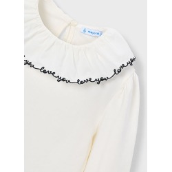 Blusa cuello volante niña mayoral
