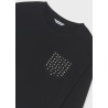 Camiseta bolsillo tachas chica mayoral