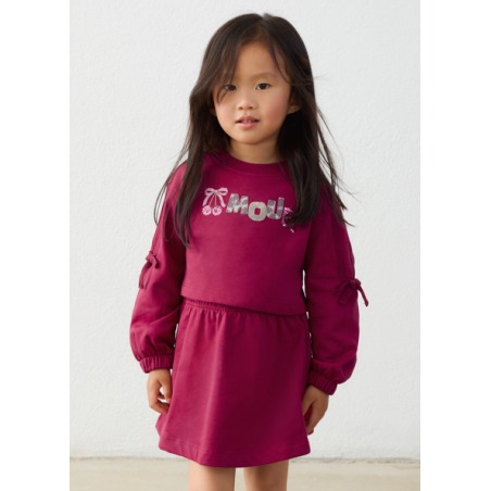 Vestido felpa bordado niña mayoral