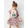 Falda plisada estampada niña mayoral