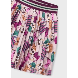 Falda plisada estampada niña mayoral