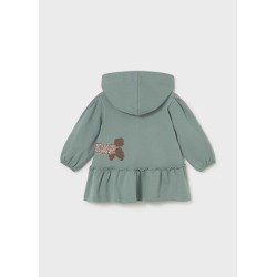 Vestido con capucha volantes bebé niña mayoral