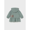 Vestido con capucha volantes bebé niña mayoral