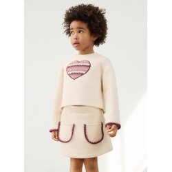 Conjunto falda felpa niña mayoral