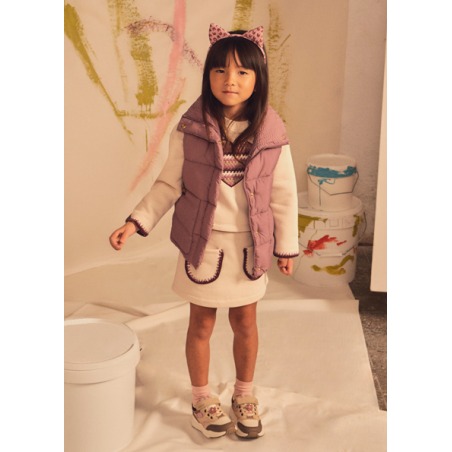 Conjunto falda felpa niña mayoral