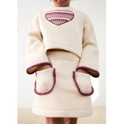 Conjunto falda felpa niña mayoral