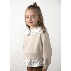 Conjunto legging efecto ante y blusa niña mayoral