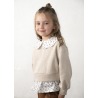Conjunto legging efecto ante y blusa niña mayoral