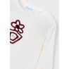 Camiseta básica flor niña mayoral