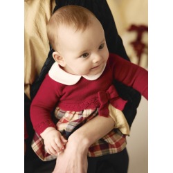 Vestido tricot combinado...