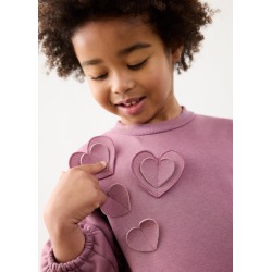 Vestido felpa corazones niña mayoral