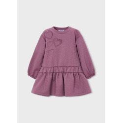 Vestido felpa corazones niña mayoral