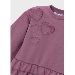 Vestido felpa corazones niña mayoral