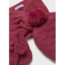 Conjunto gorro braga tricot bebe niña mayoral