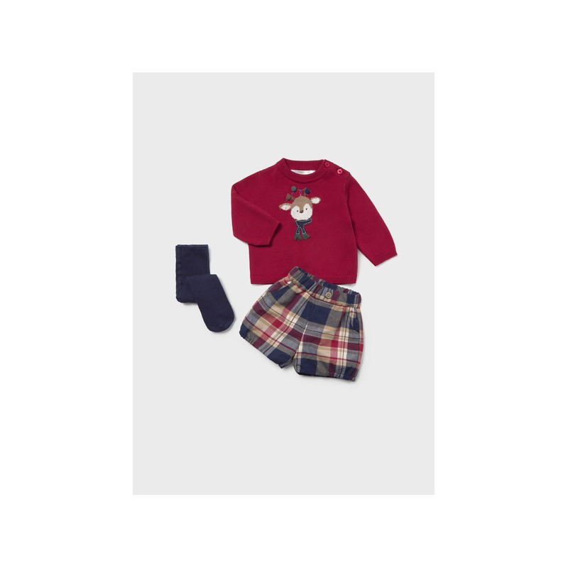 Conjunto pantalon corto leotardos bebe niño mayoral