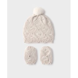 Set gorro y manoplas bebe...