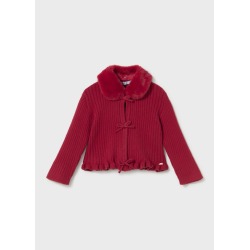 Rebeca tricot cuello pelo bebe niña mayoral