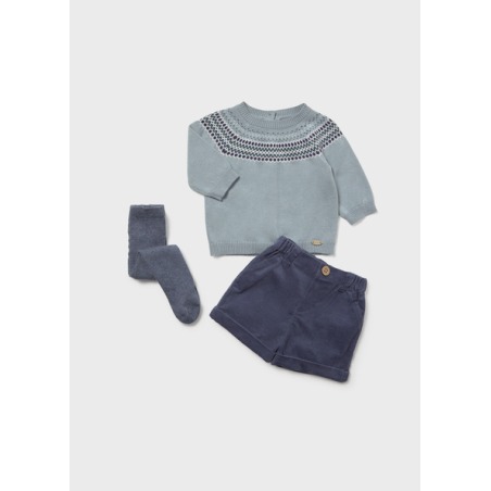 Conjunto pantalon corto leotardos bebe niño mayoral