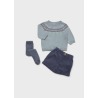 Conjunto pantalon corto leotardos bebe niño mayoral