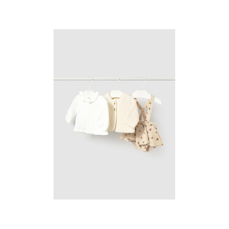 Conjunto 3 piezas falda bebe mayoral