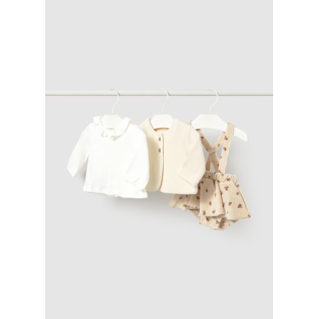 Conjunto 3 piezas falda bebe mayoral