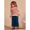 Conjunto pantalon chaleco unido bebe niña mayoral