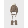 Conjunto gorro y manoplas tricot bebe mayoral