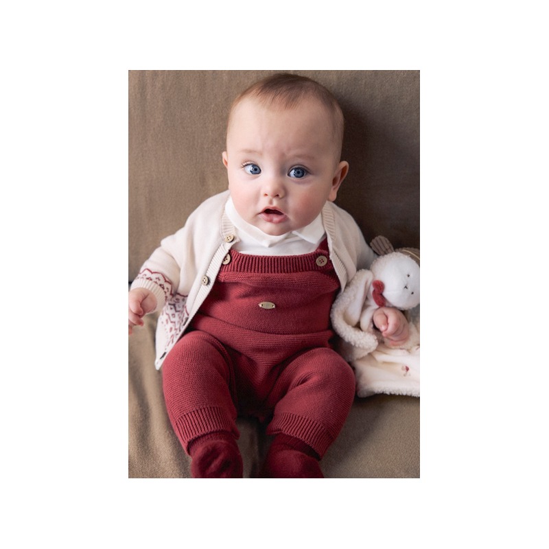 Conjunto 3 piezas peto tricot bebe niño mayoral