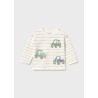 Camiseta rayas coche bebé niño mayoral