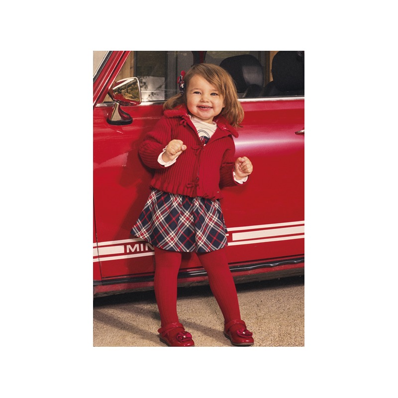 Conjunto falda cuadros bebe niña mayoral
