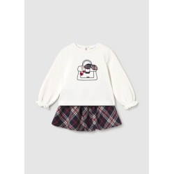 Conjunto falda cuadros bebe niña mayoral