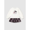 Conjunto falda cuadros bebe niña mayoral
