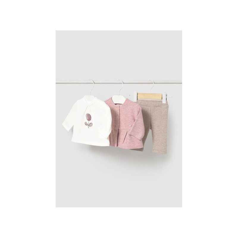 Conjunto 3 piezas leggings bebe niña mayoral